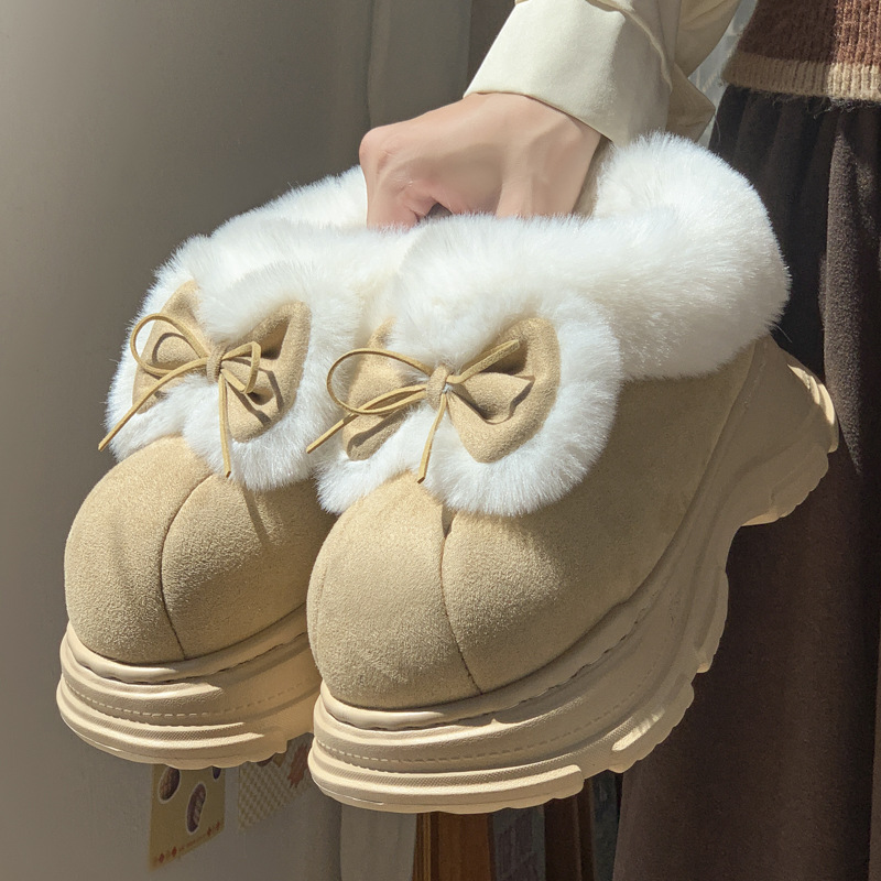 Winter Boot Insulated - Sepatu Rumah Bulu Imitasi Hangat Untuk