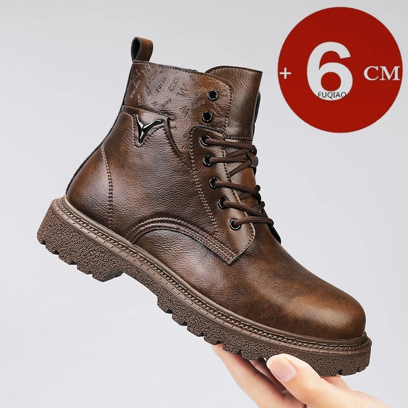 Winter Boot Insulated - Sepatu Boots Pria Penambah Tinggi Tak