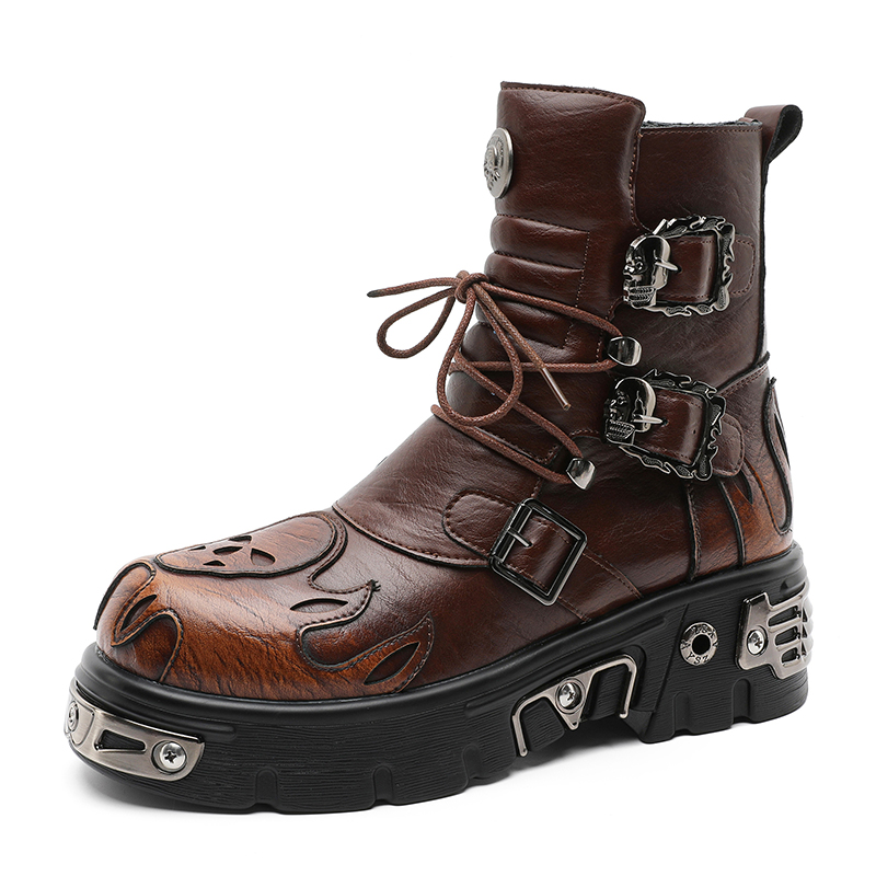 Men'S Shoes Height Increase - Sepatu Pria Gaya Punk Retro Keren