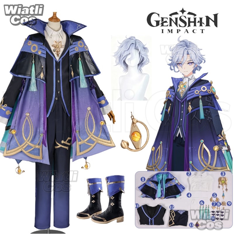 Men Shoes Japan - Kostum Cosplay Mitya dari Game Genshin