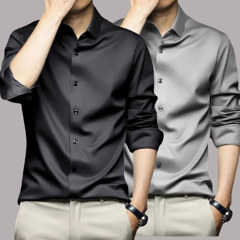 Men Shoes Zara - S-5XL pria kemeja lengan panjang Non
