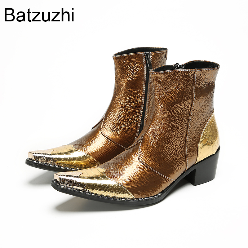 Men Shoes For Wedding - Sepatu Bot Pergelangan Kaki Kulit Asli