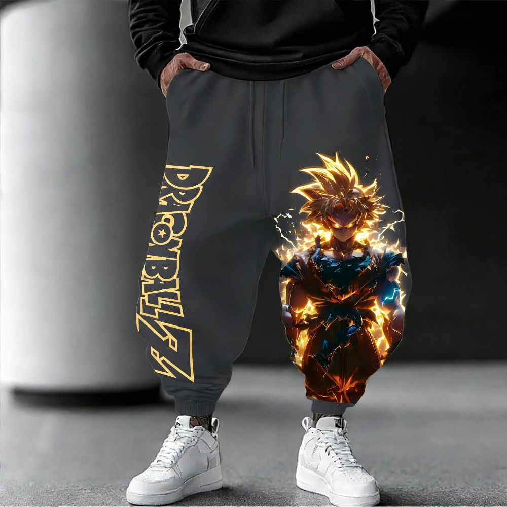 Men Shoes Japan - Celana Jogger Cetak 3D Dragon Ball