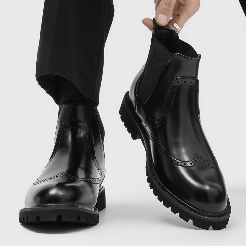 Men Shoes For Wedding - Sepatu Chelsea Pria untuk Bisnis, Pernikahan,