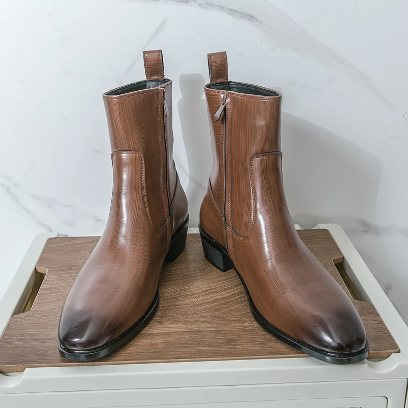 Sepatu Boots Chelsea Kulit Kas - Men Shoes Trends ulasan dan harga