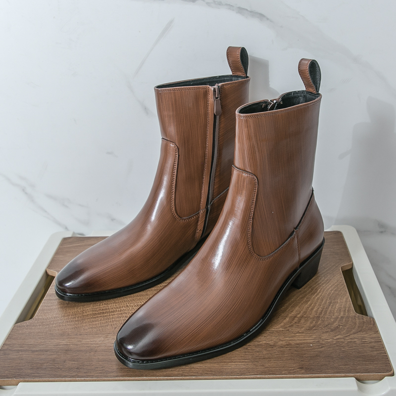 Sepatu Boots Chelsea Kulit Kas - Men Shoes Trends ulasan dan harga