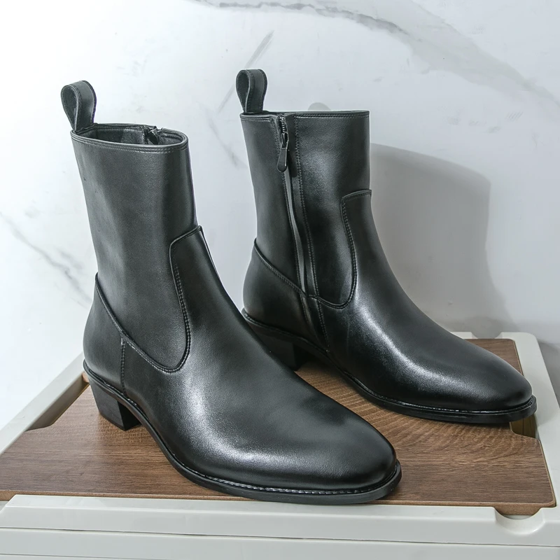 Sepatu Boots Chelsea Kulit Kas - Men Shoes Trends ulasan dan harga