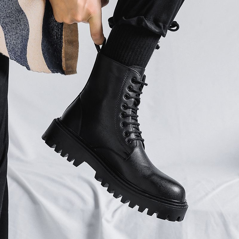 Sepatu Bot Kulit Pria Model Ti - Men'S Shoes Height Increase ulasan dan harga