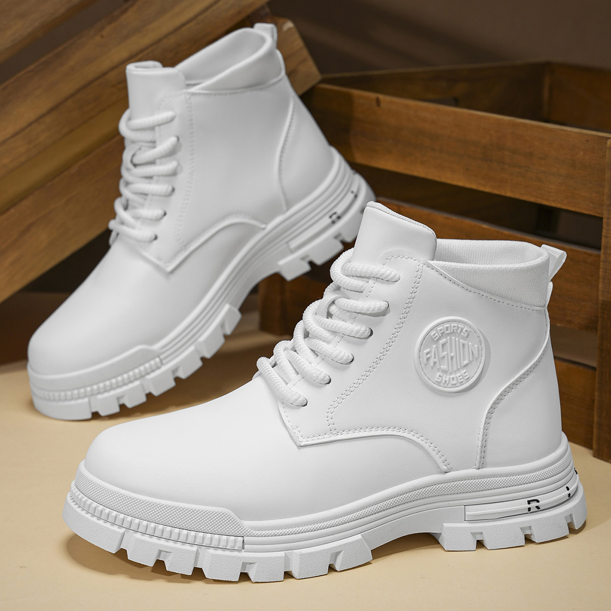 Sepatu Bot Motor Putih Pria Mo - Men Shoes Trends ulasan dan harga