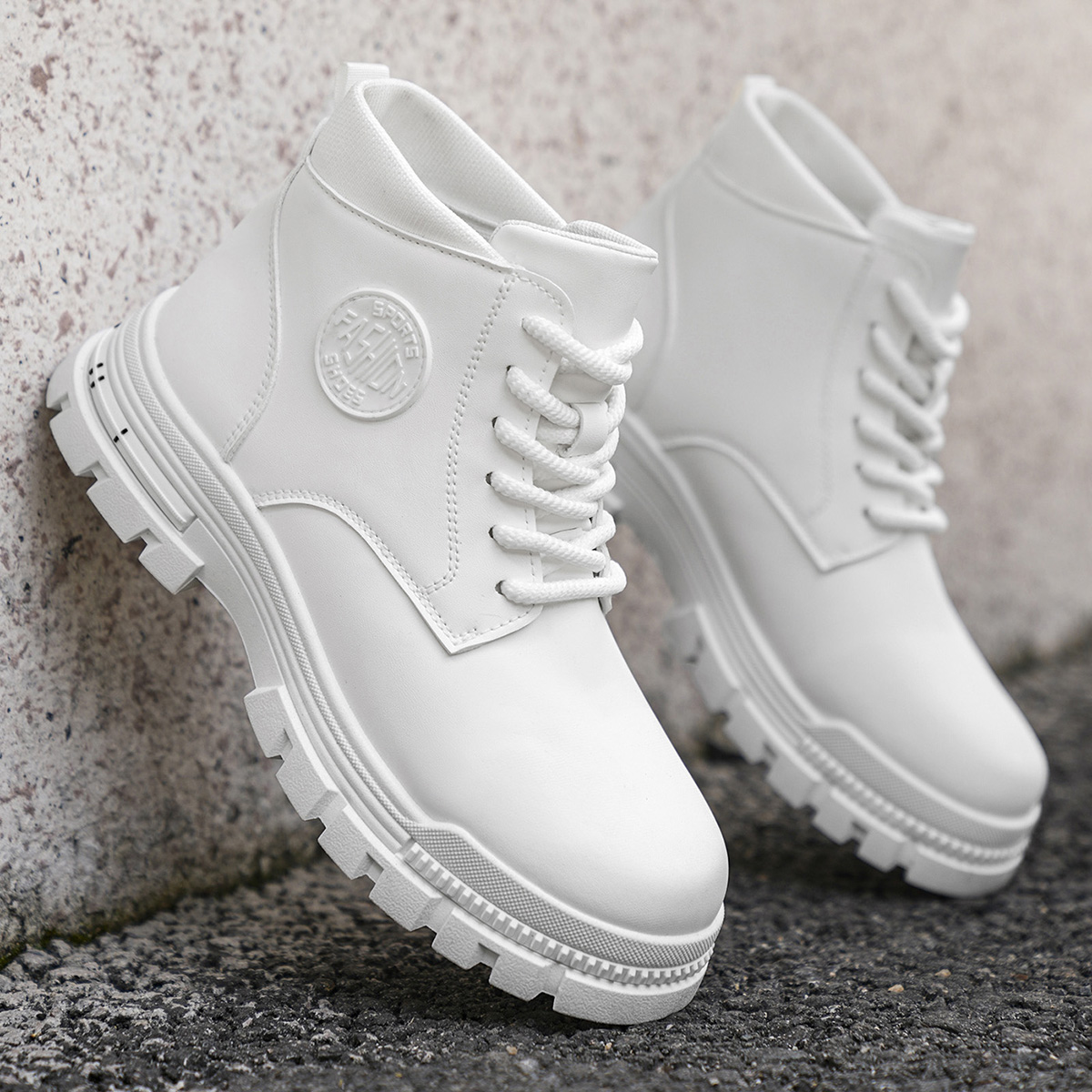 Sepatu Bot Motor Putih Pria Mo - Men Shoes Trends ulasan dan harga