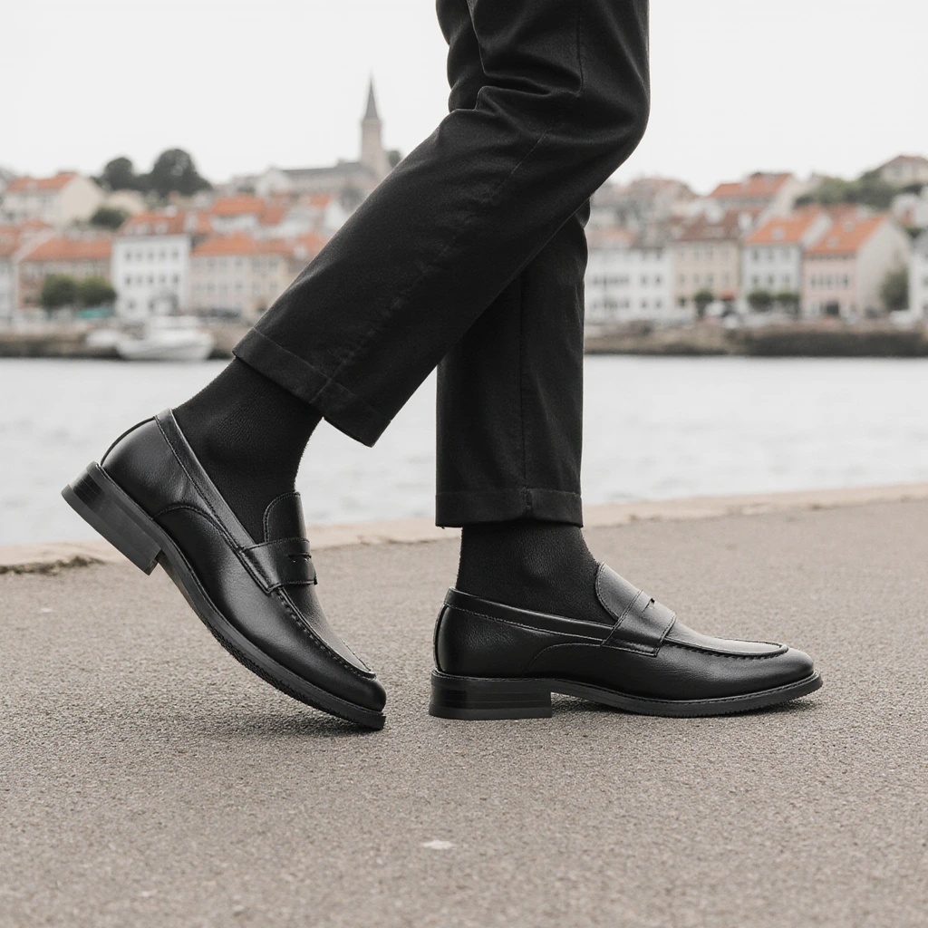Sepatu Loafer Pria Hitam Klasi - Men'S Shoes Hush Puppies ulasan dan harga