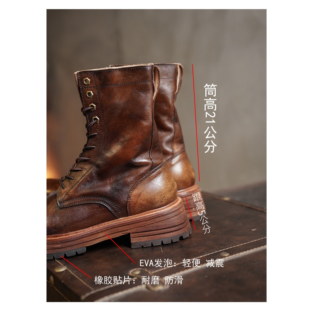 Sepatu Bot Motor Kulit Asli Pr - Men'S Shoes Brogues ulasan dan harga