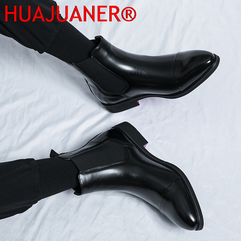 Sepatu Chelsea Hitam Pria Gaya - Men'S Shoes Hush Puppies ulasan dan harga