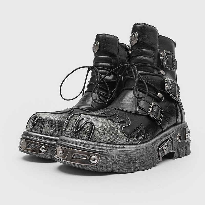 Sepatu Pria Gaya Punk Retro Ke - Men'S Shoes Height Increase ulasan dan harga