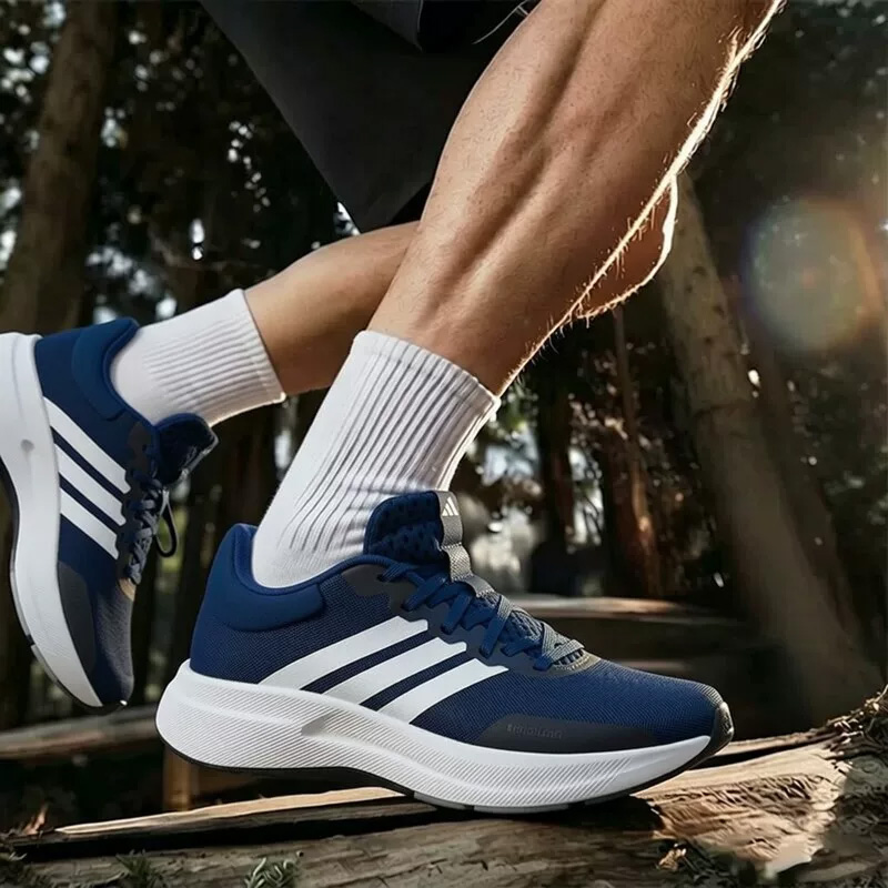 Sepatu Lari Pria Adidas Biru T - Men'S Shoes Half Cut ulasan dan harga