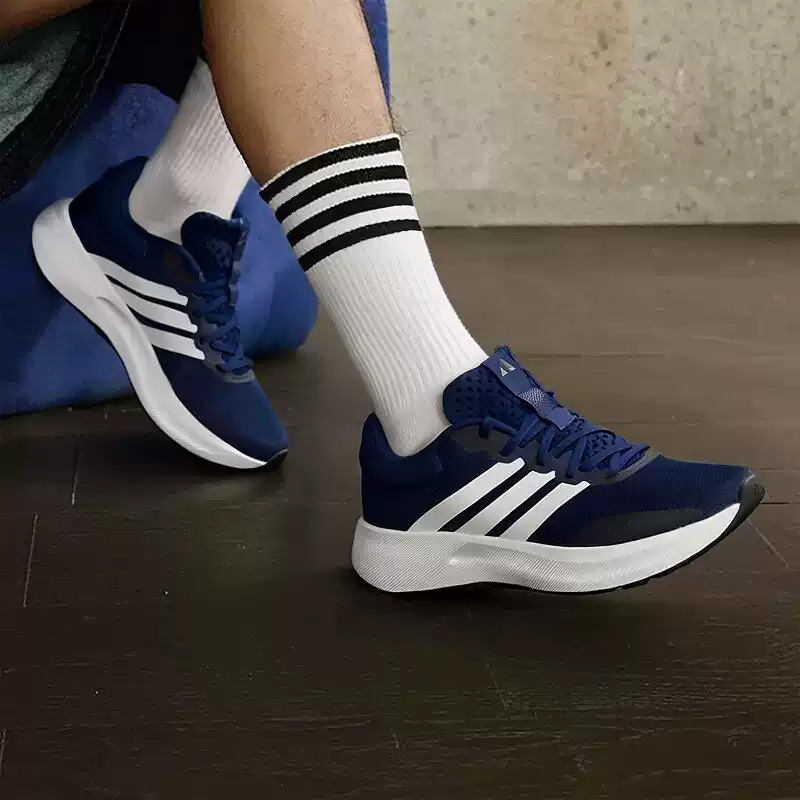 Sepatu Lari Pria Adidas Biru T - Men'S Shoes Half Cut ulasan dan harga