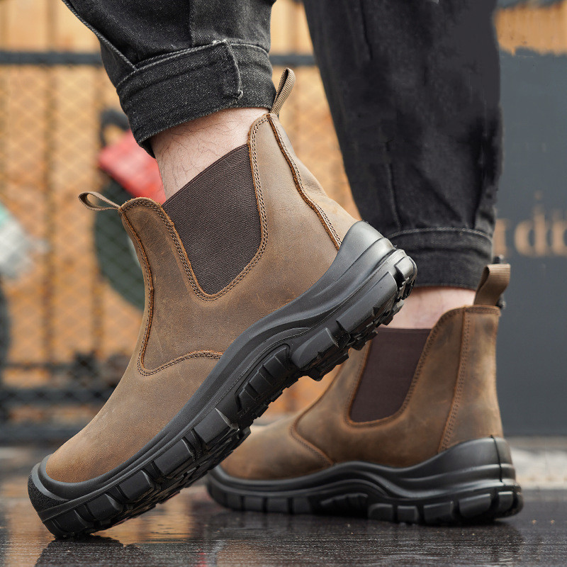 Sepatu Bot Kerja Penutup Kaki  - Men Shoes Trends ulasan dan harga