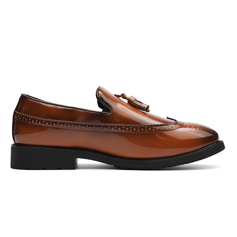 Sepatu Loafer Brogue Kulit Pat - Men'S Shoes Brogues ulasan dan harga