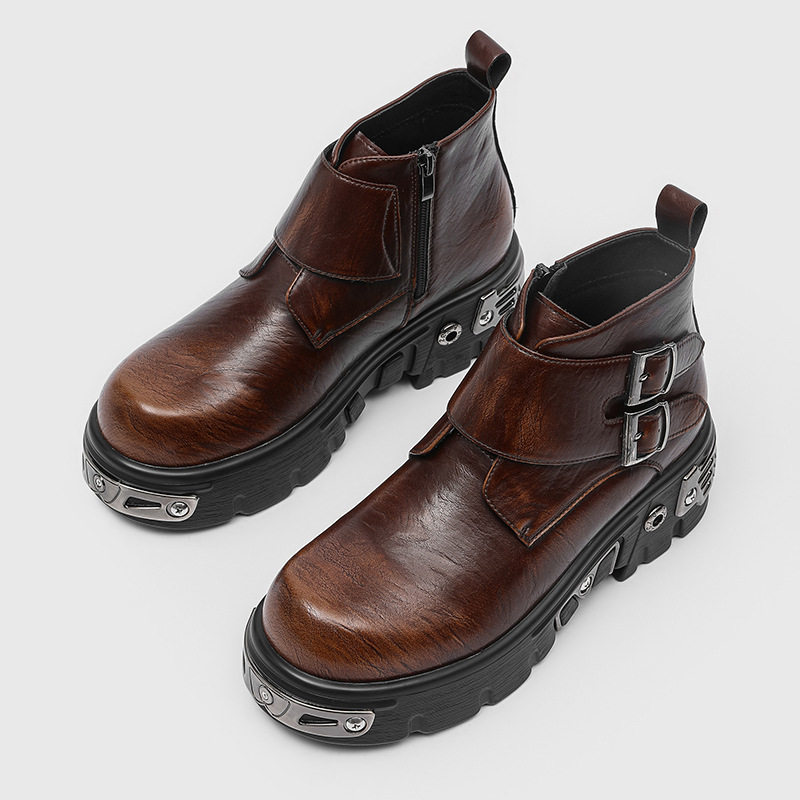 Sepatu bot platform punk goth  - Men Shoes Trends ulasan dan harga