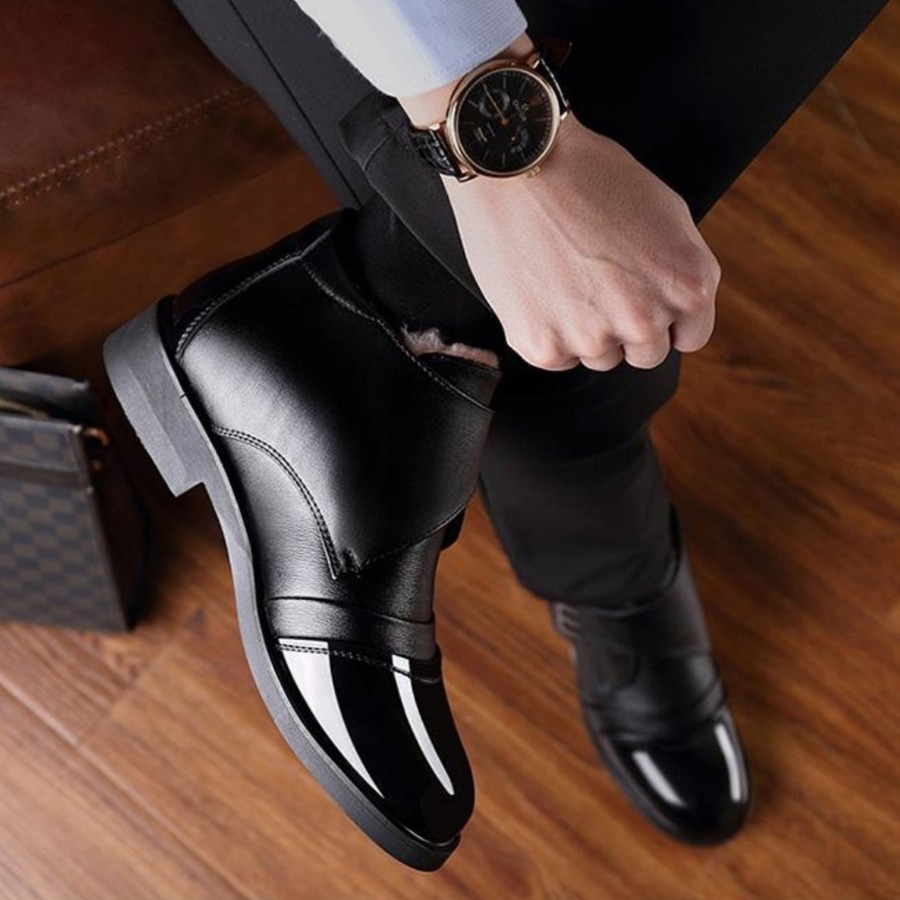 Sepatu Bot Chelsea Pria Berlap - Men Shoes For Wedding ulasan dan harga