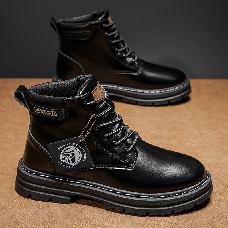 Sepatu Bot Pendek Retro Musim  - Men'S Shoes Height Increase ulasan dan harga
