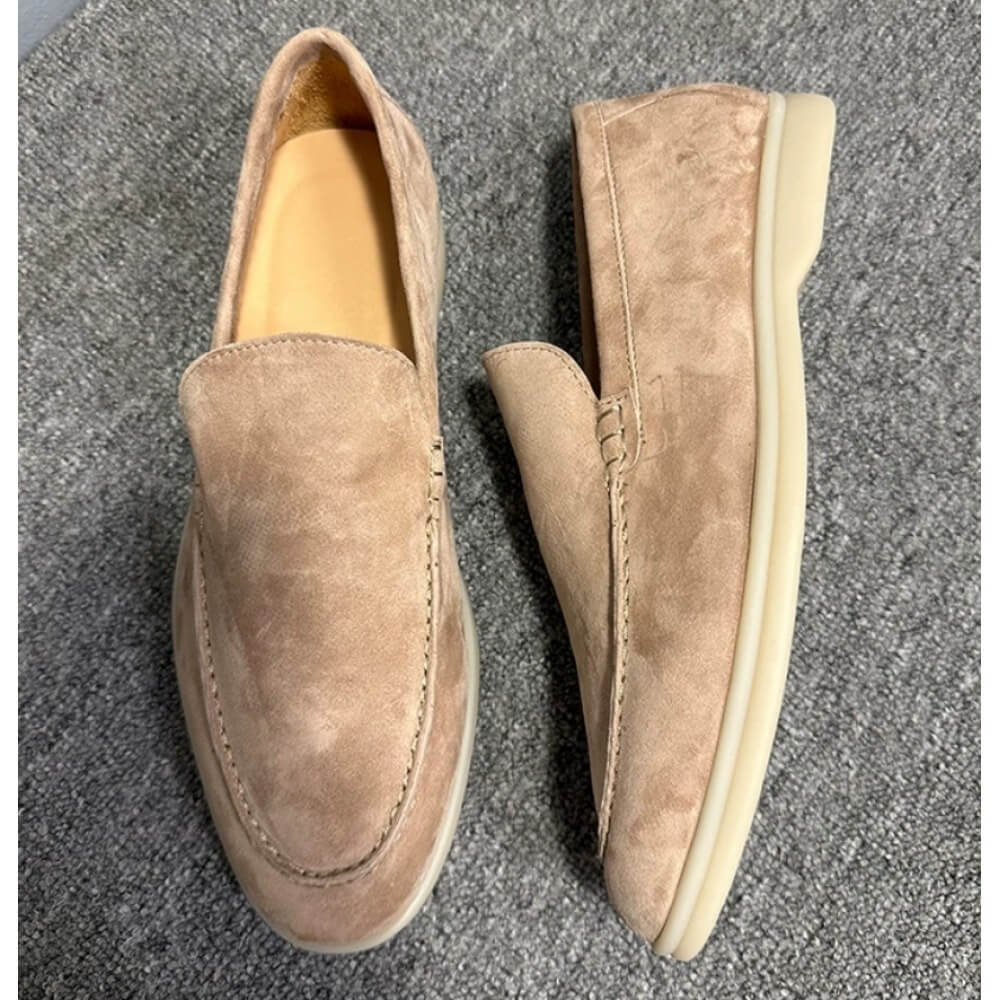 Sepatu Loafer Kasual Suede Bei - Men'S Shoes Smart ulasan dan harga
